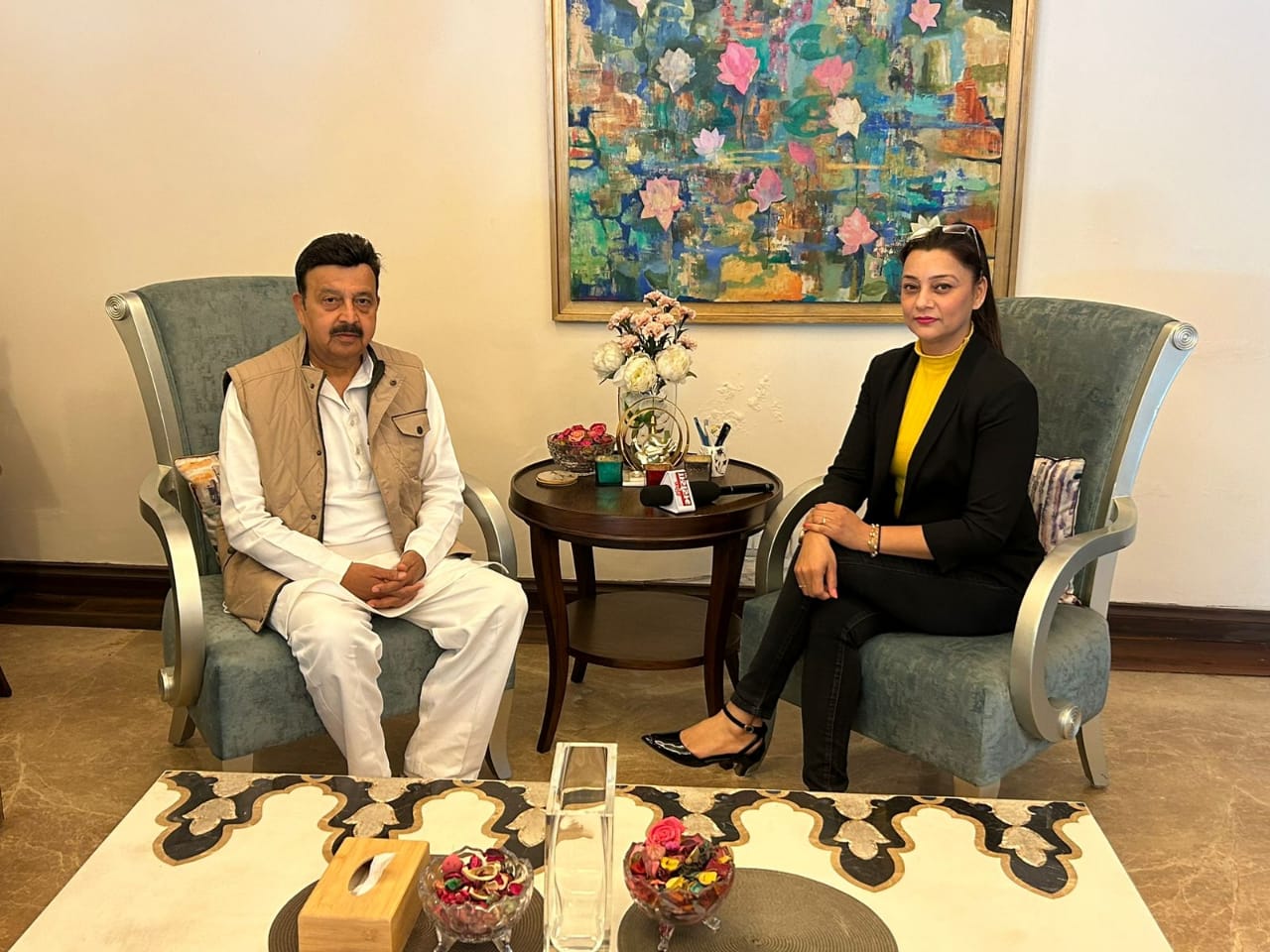 MOU of PR with Rao Narbir Singh, Cabinet Minister, Haryana
