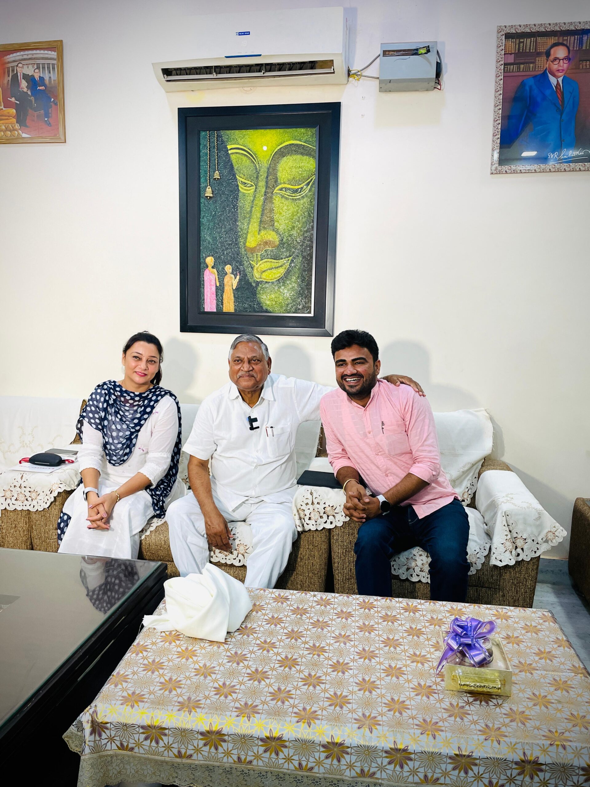 After Lunch with Ch UdaiBhan , State President, Congerss at his residence